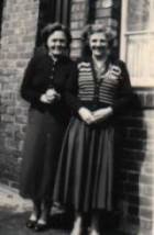 Mother with auntie vi in 1950,s
